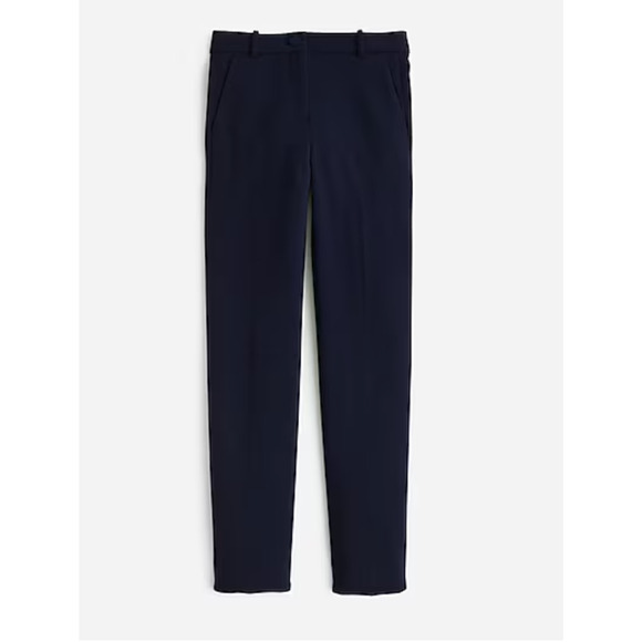 J Crew High Rise Cameron Pants 00 Navy Blue NWT Women's H6573 J.Crew Trousers - Picture 4 of 5